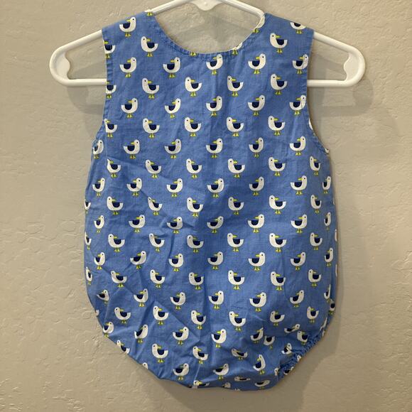 Kite Blue Seagull Bird Tank Romper - Picture 6 of 7